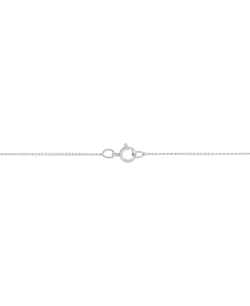 Diamond Curved Openwork Cross 18" Pendant Necklace (1/2 ct. t.w.) in Sterling Silver