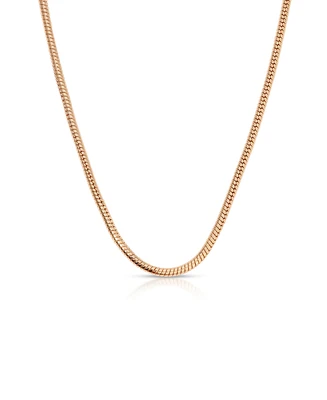 Ettika Classic 18k Gold Plated Snake Chain Necklace