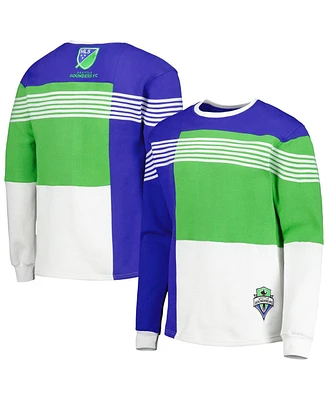 Men's Blue Seattle Sounders Fc Logo Pullover Sweatshirt