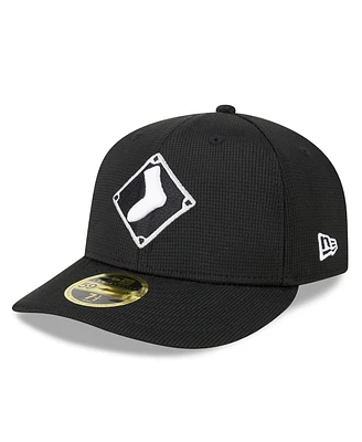 Men's New Era Black Chicago White Sox 2024 Batting Practice Low Profile 59FIFTY Fitted Hat