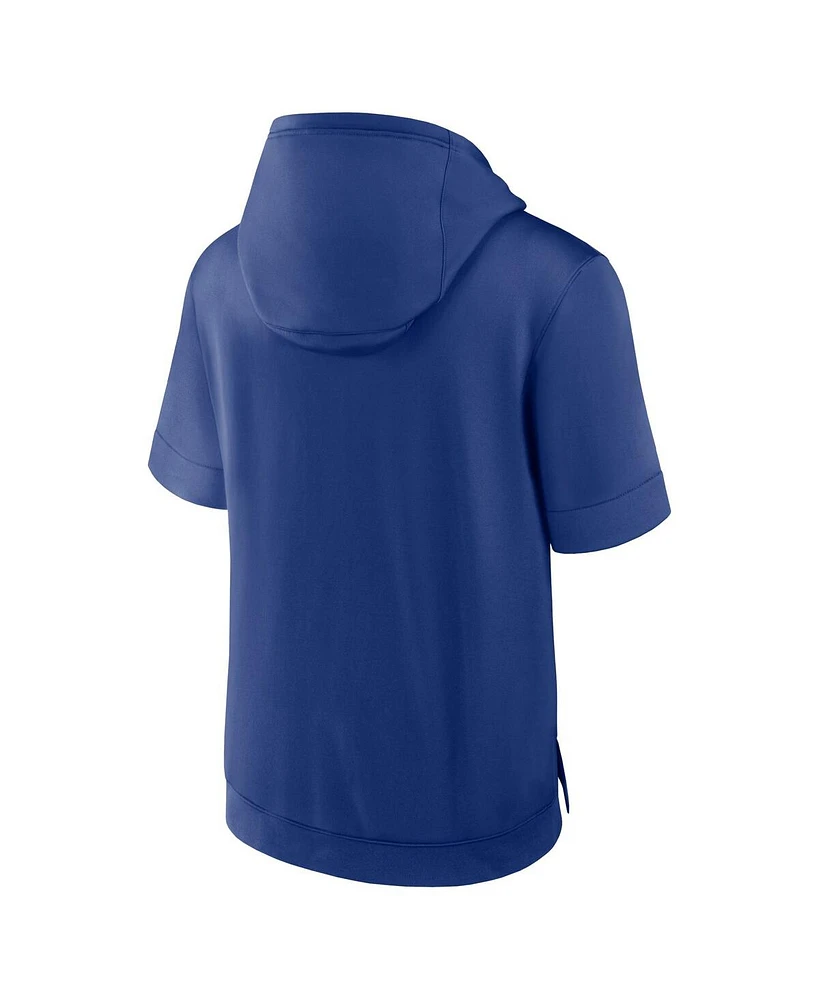 Men's Nike Royal Toronto Blue Jays Tri Code Lockup Short Sleeve Pullover Hoodie