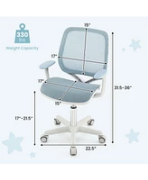 Kids Desk Chair Swivel Mesh Children Computer with Adjustable Height