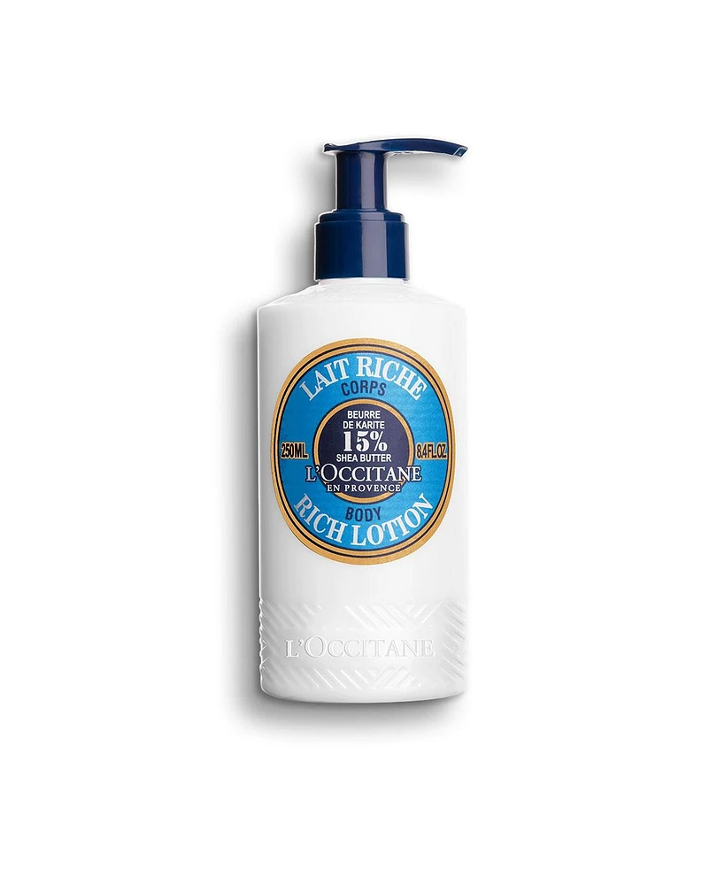 L'Occitane Moisturizing 15% Shea Butter Ultra-Rich Body Lotion 8.40 fl oz