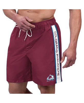 Men's G-iii Sports by Carl Banks Burgundy Colorado Avalanche Streamline Volley Swim Trunks