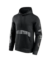 Men's Fanatics Black San Antonio Spurs Home Court Pullover Hoodie
