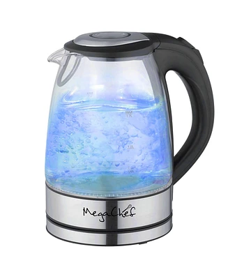 MegaChef 1.7 Quart Glass Electric Tea Kettle