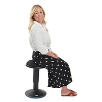 ECR4Kids Sitwell Wobble Stool with Cushion, Adjustable Height