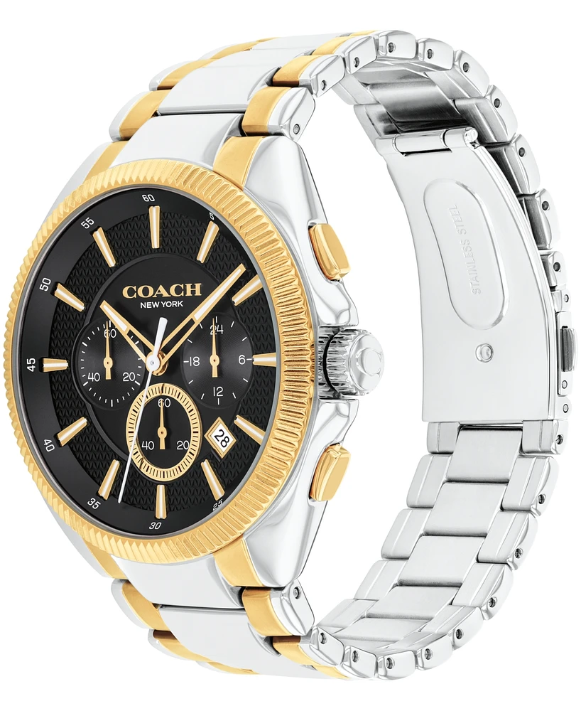 Coach Men's Jackson Two-Tone Stainless Steel Watch 45mm