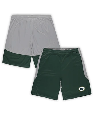 Men's Fanatics Green Green Bay Packers Big and Tall Team Logo Shorts