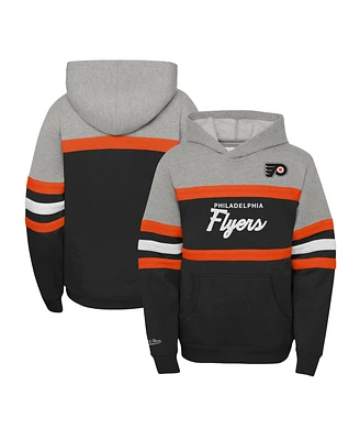 Big Boys Mitchell & Ness Black Philadelphia Flyers Head Coach Pullover Hoodie