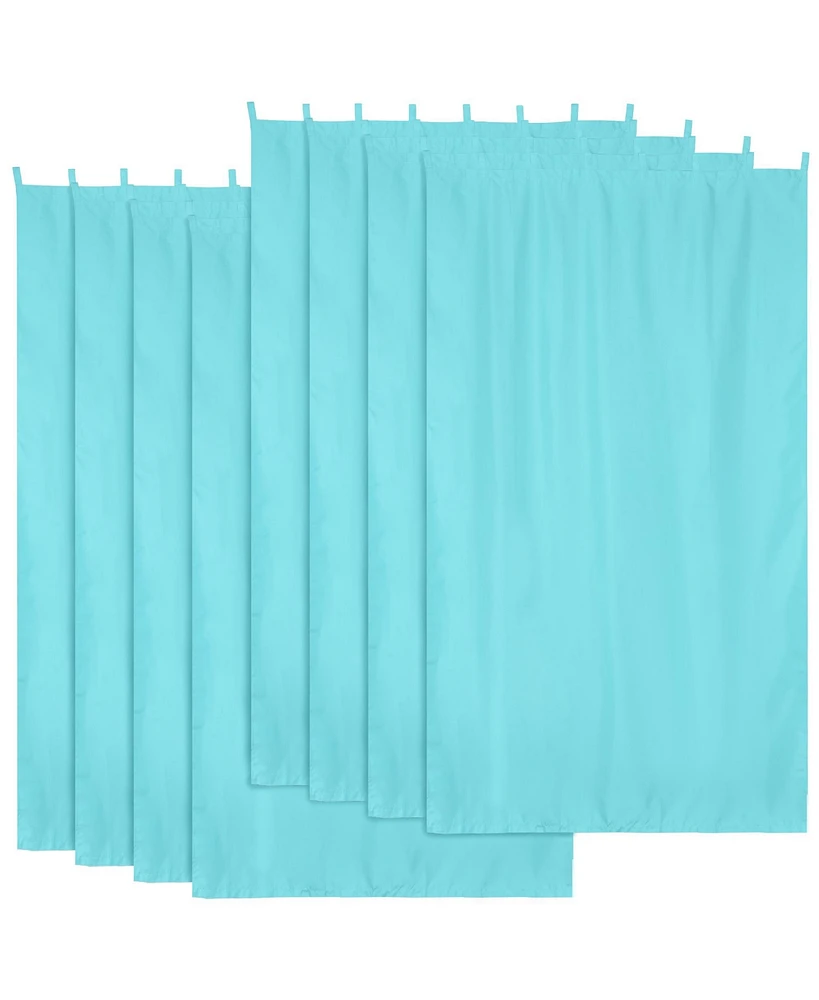 54"x108" Outdoor Privacy Curtain Drape Tab Top UV30+ Patio Lanai Pergola 8 Piece