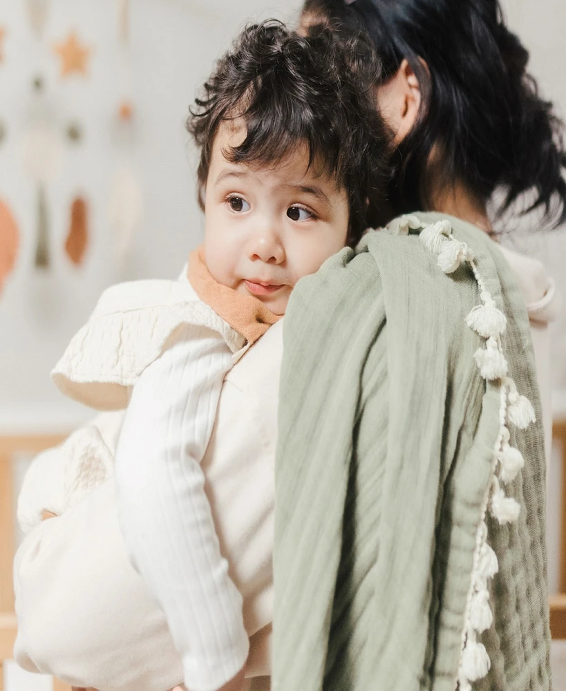 Crane Baby 6-Layer Muslin Blanket Fern