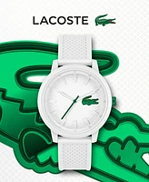 Lacoste Unisex L.12.12. White Silicone Strap Watch 48mm