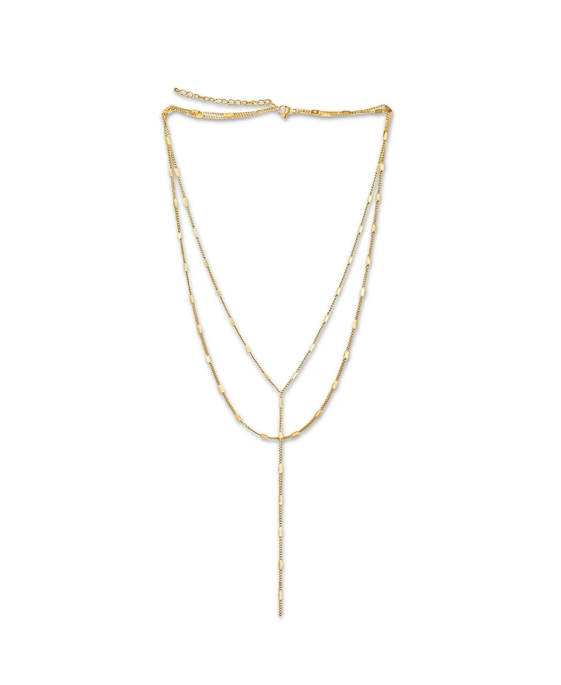 Ellie Vail Camilla Dainty Lariat Chain Necklace