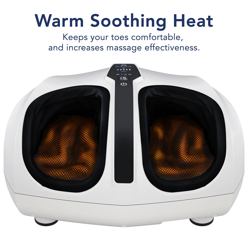 Miko Shiatsu Foot Massager Machine with Kneading and Switchable Heat