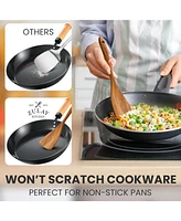 9-Piece Teak Wooden Utensils for Cooking with Premium Gift Box