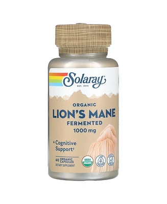 Solaray Organic Lion's Mane Fermented - 60 Organic Capsules (500 mg per Capsule)