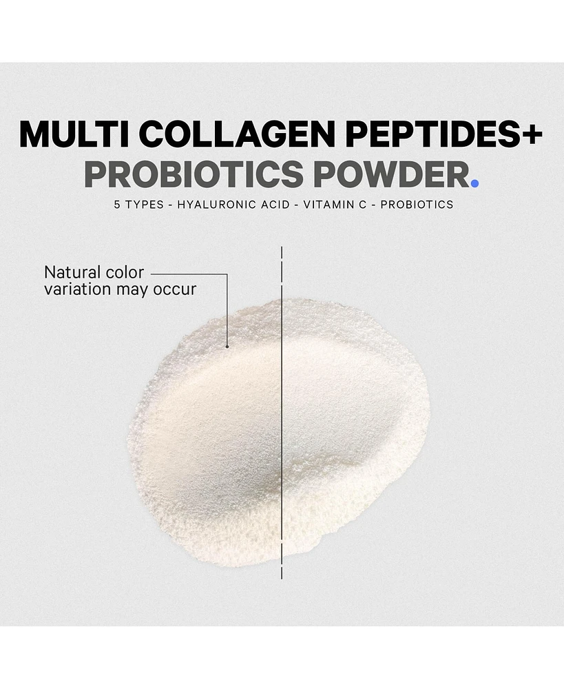 Codeage Multi Collagen Peptides Powder + Probiotics Black Edition, Vitamin C, Hyaluronic Acid Powder Supplement, Grass-Fed, Hydrolyzed, Zero Carbs, Ty