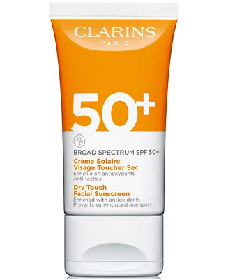 Clarins Dry Touch Facial Sunscreen Broad Spectrum Spf 50+, 1.7 oz.