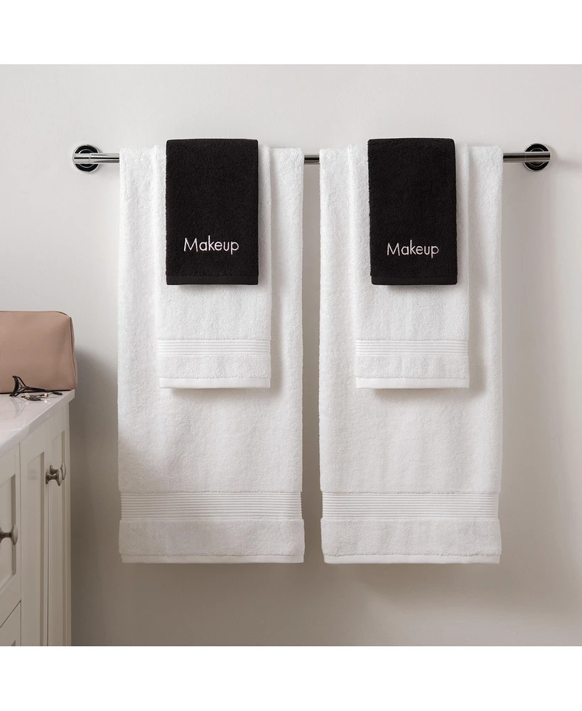Embroidered Makeup Remover Towels (Pack of 6), 11x17 in., Color Options, 100% Cotton Fingertip