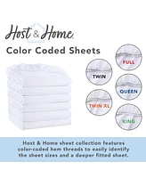 Host & Home Bulk Fitted Microfiber Sheets