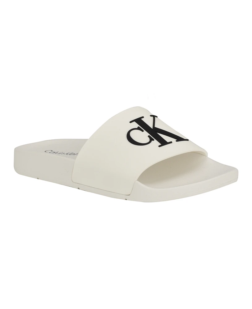 Calvin Klein Women's Arin Logo Beach Slide Sandals