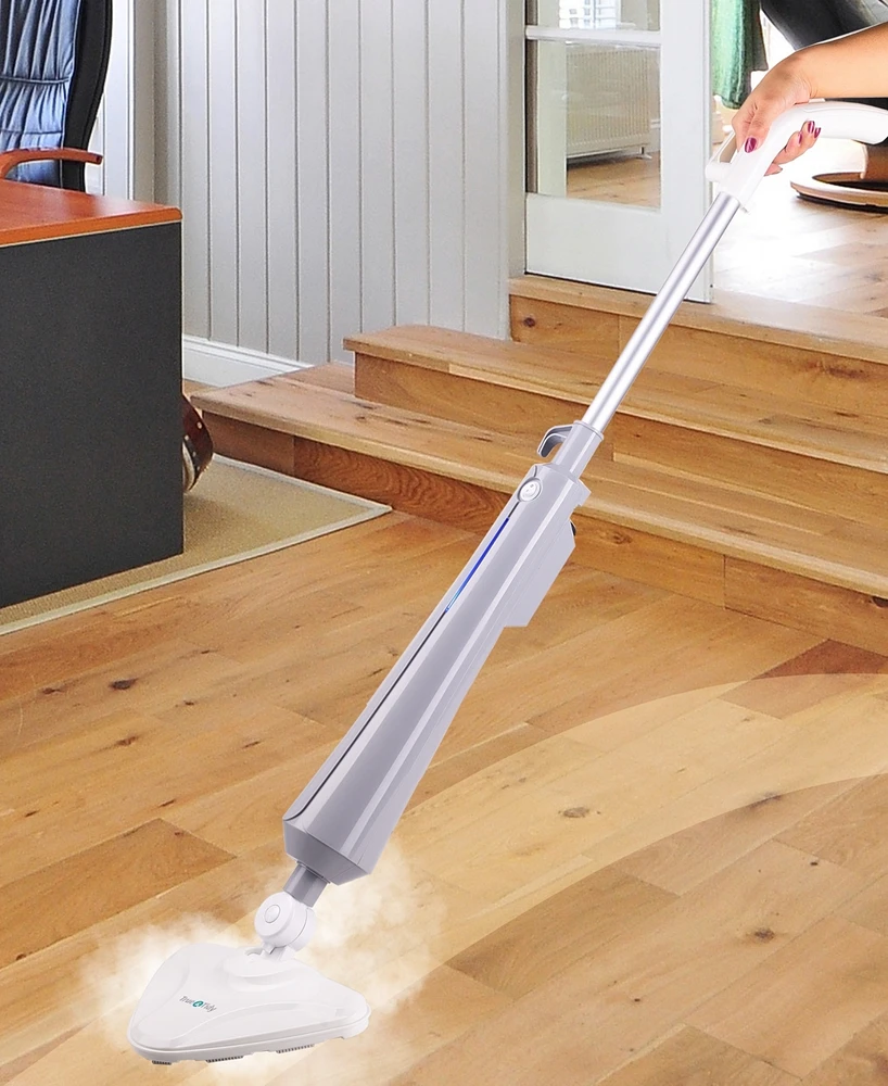 True & Tidy Complete Floor Cleaning Set with Steam Mop and Spray Mop