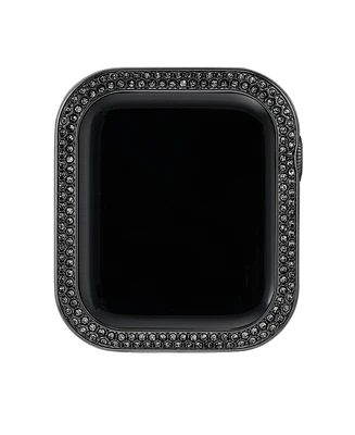 Anne Klein Women's Black Alloy Protective Case with Black Crystals designed for 41mm Apple Watch