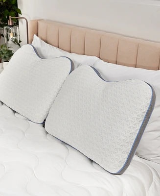 Bedgear Cooling Cuddle Curve Pillow High Profile, Standard/Queen