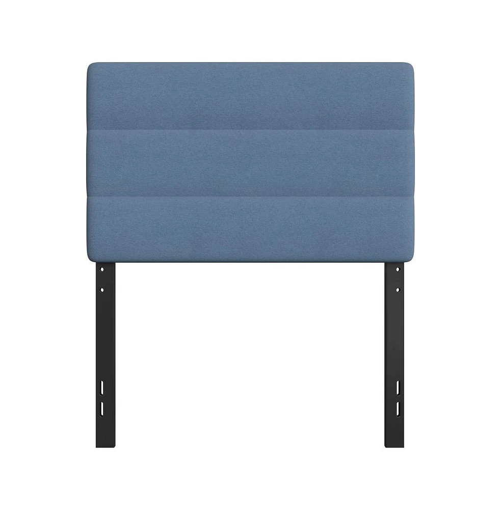 Merrick Lane Coppola Twin Headboard With Tufted Upholstery And Powder Coated Metal Frame