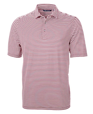 Cutter & Buck Men's Virtue Eco Pique Stripe Recycled Polo Shirt