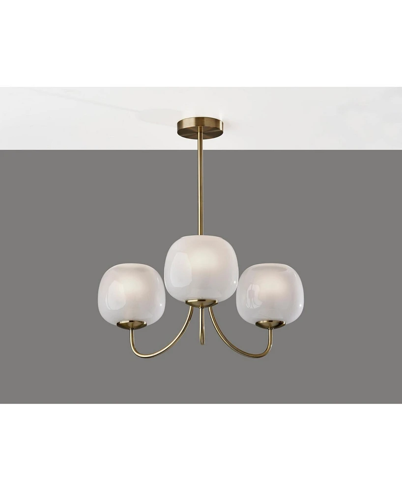 Adesso 24.5" Magnolia Chandelier