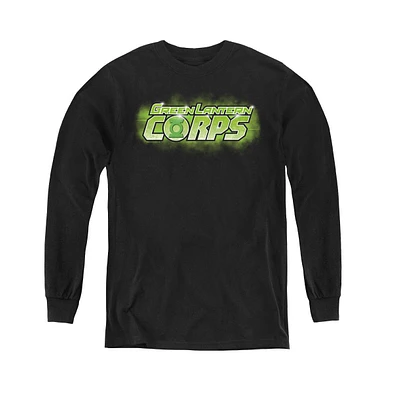 Green Lantern Youth Gl Corps Title Long Sleeve Sweatshirts