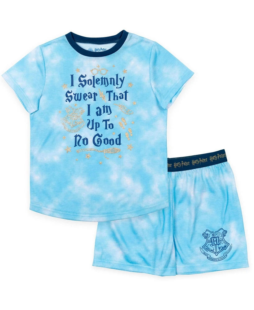 Harry Potter Girls Pajama Shirt and Shorts Sleep Set