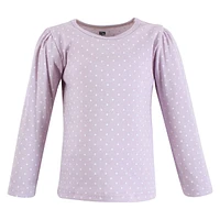 Hudson Baby Toddler Girls Long Sleeve T-Shirts, Fall Pumpkin Spice