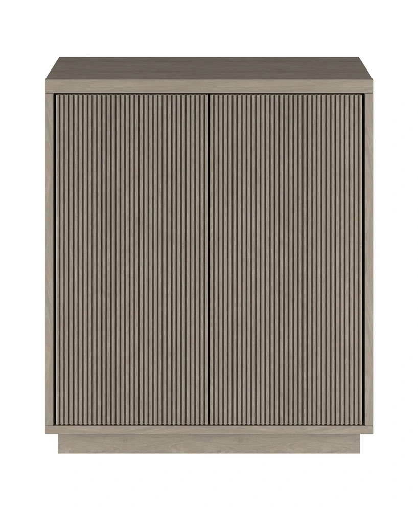 Hudson & Canal Alston 28" Wide Rectangular Accent Cabinet in Antiqued Gray Oak