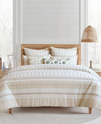 Levtex Pickford Dotted Stripe 3-Pc. Comforter Set, Full/Queen