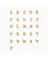 Textured Initial Letter Necklace