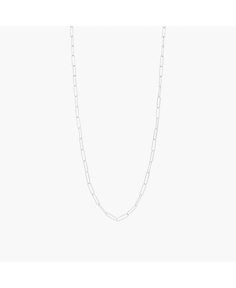 Sterling Silver Long Sinai Chain Adjustable Clip Necklace