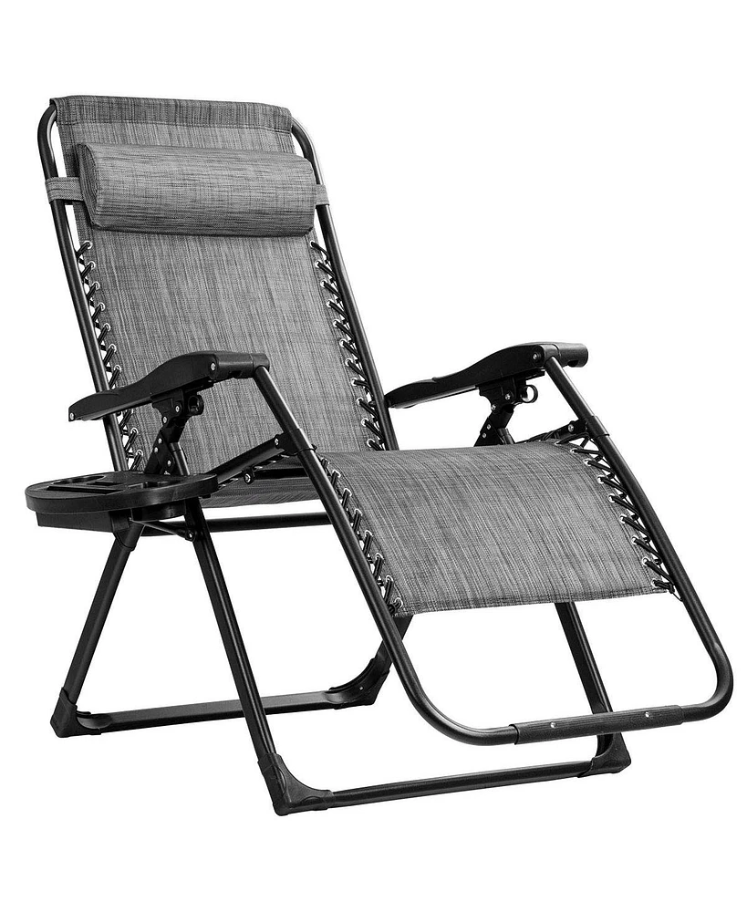 Inolait Sugift Oversize Lounge Chair with Cup Holder of Heavy Duty for outdoor