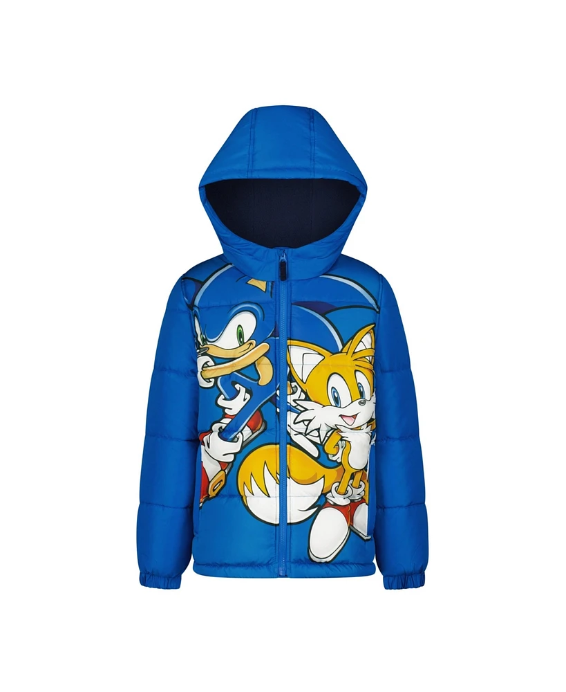 Sega Sonic the Hedgehog Printed Kids Midweight Puffer Jacket