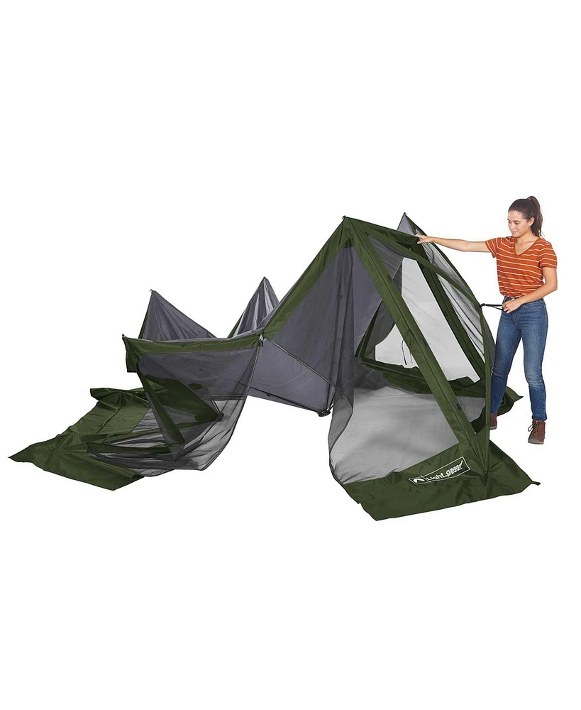 Lightspeed Outdoors Pop-Up 6-Sided Screen Shelter, Green, 1