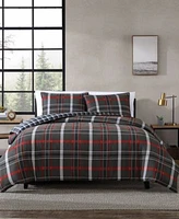 Closeout Eddie Bauer Willow Plaid Microsuede Duvet Cover Sets