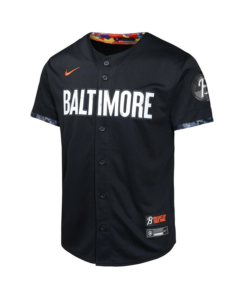Nike Big Boys and Girls Adley Rutschman Black Baltimore Orioles City Connect Limited Player Jersey