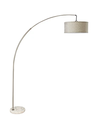 78" Silver Arch Floor Lamp With Kd Shade with Double Box (1 Piece)