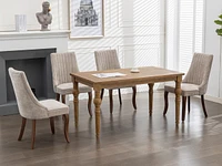 Premium Upholstered Dining Chairs with High Back Support for Enhanced Comfort