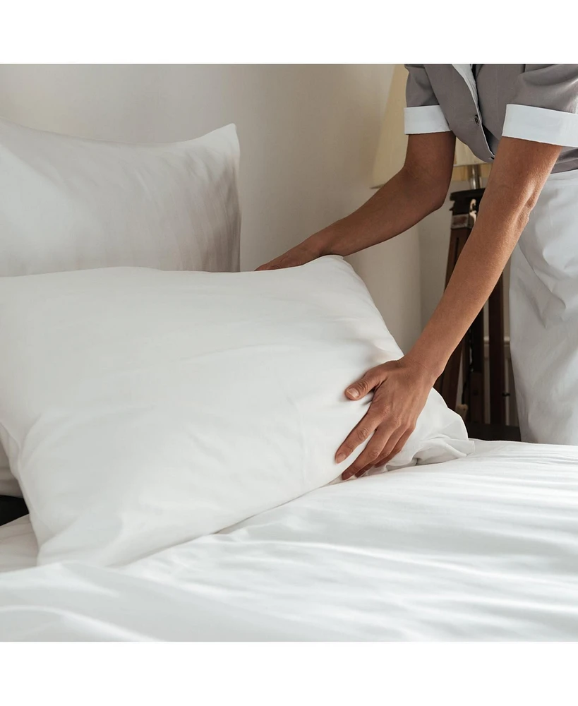 Arkwright Home Arkwright Silvadur Treated Pillowcases (24 Pack), Queen, White, Poly Cotton Blend