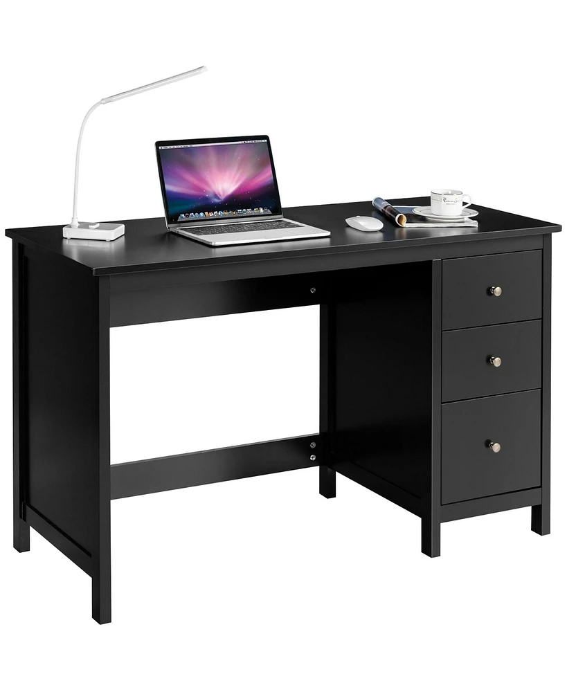Computer Desk Study Writing Home Office Workstation with 3 Drawers