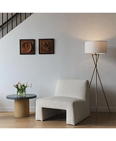 Jaxon 60" Led Contempoary Tripod Floor Lamp with Drum Shade