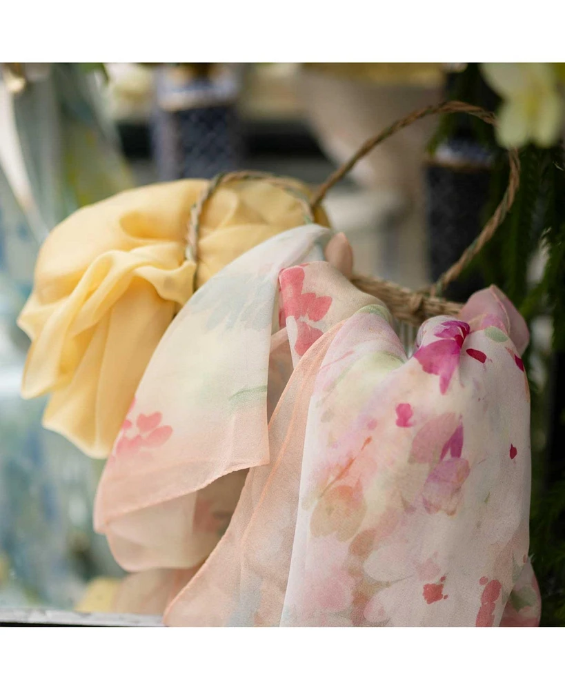 Meadow - Long Sheer Silk Scarf for Women